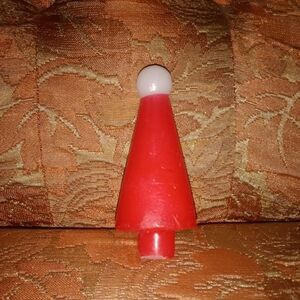 Vintage Christmas Santa Lenox Candle Hat Replacement 4 3/8" Long